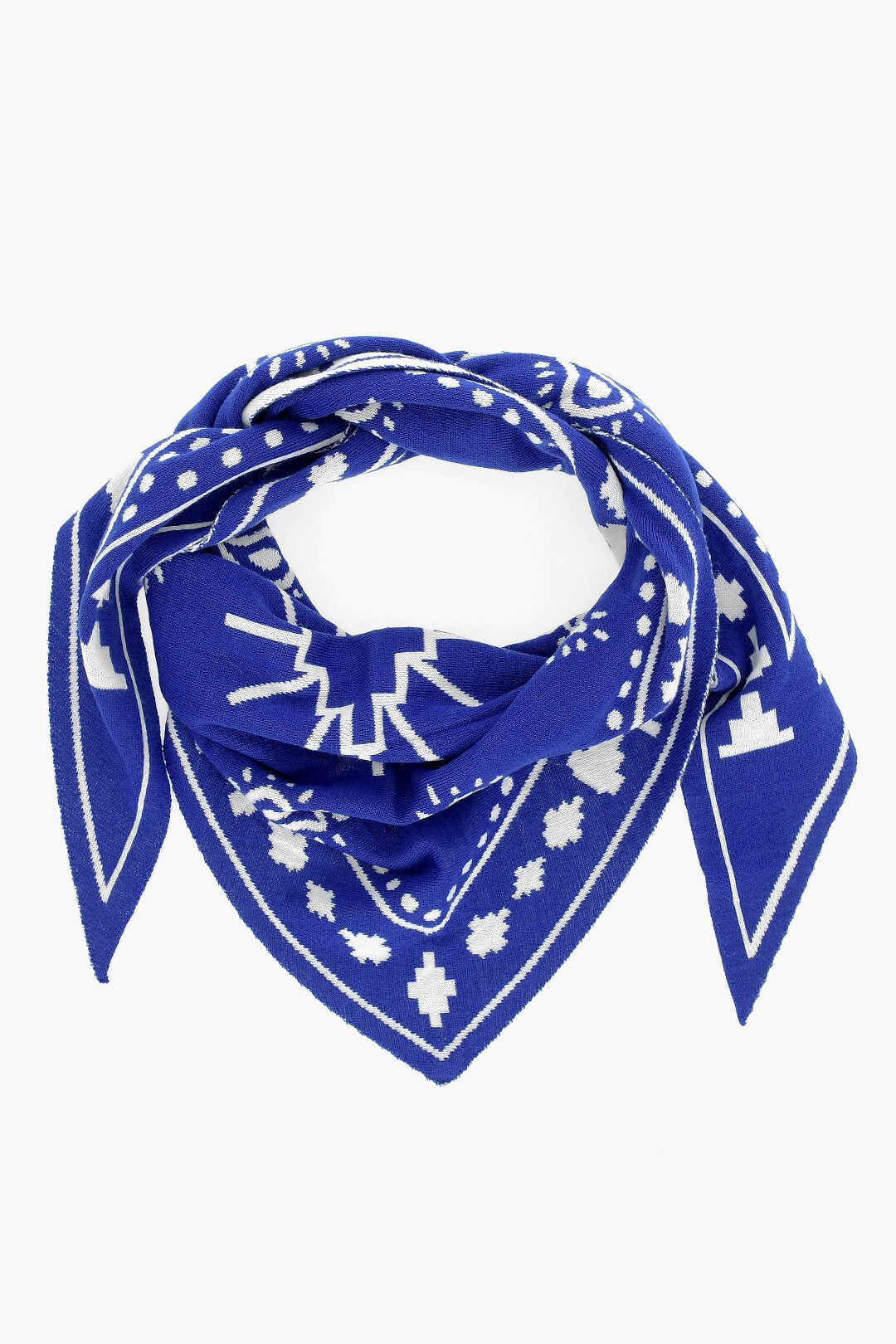 Marcelo Burlon Paisley Patterned Triangle Scarf