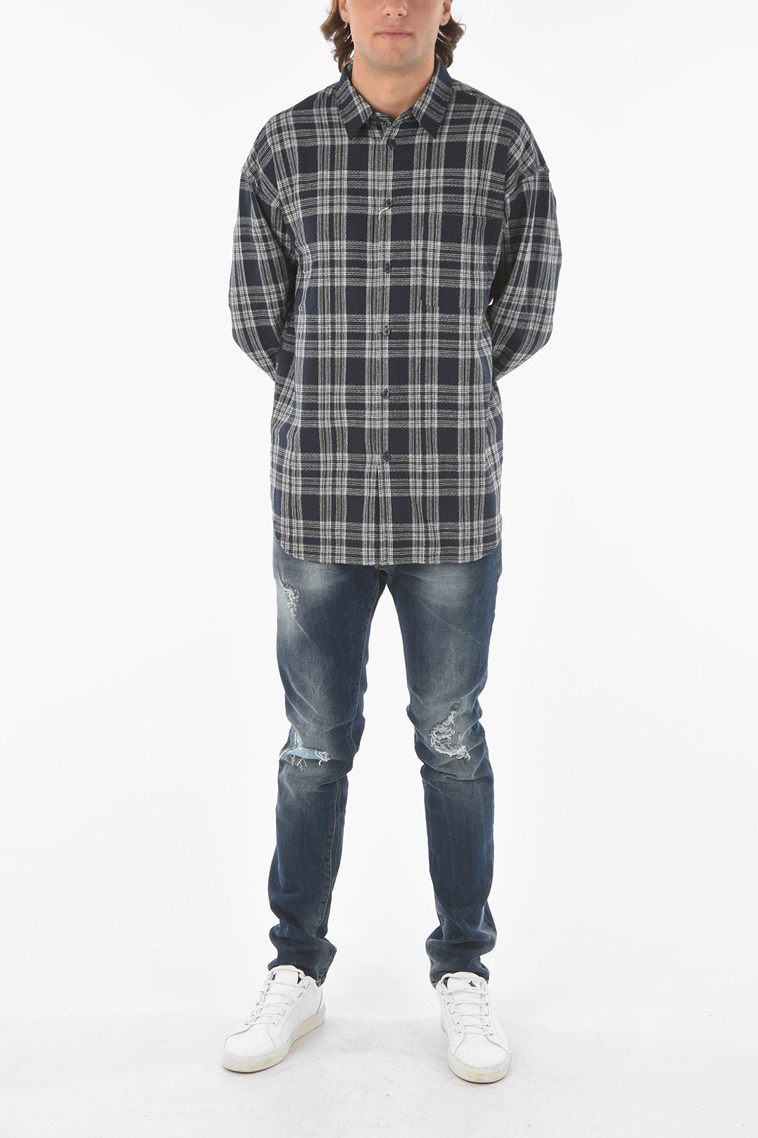 Samsoe Samsoe Plaid LUAN J Classic Collar Shirt