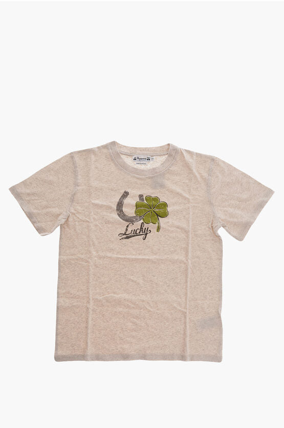 Bonpoint Printed Cotton and Linen Crew-Neck T-shirt