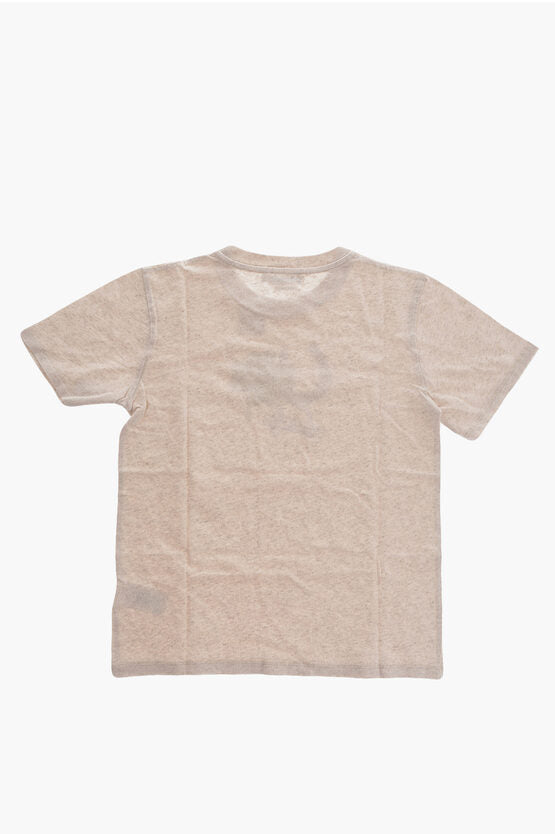 Bonpoint Printed Cotton and Linen Crew-Neck T-shirt