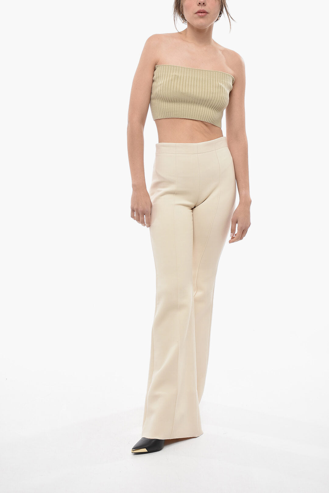 Chloe Ribbed Cashmere Blend Tube Top