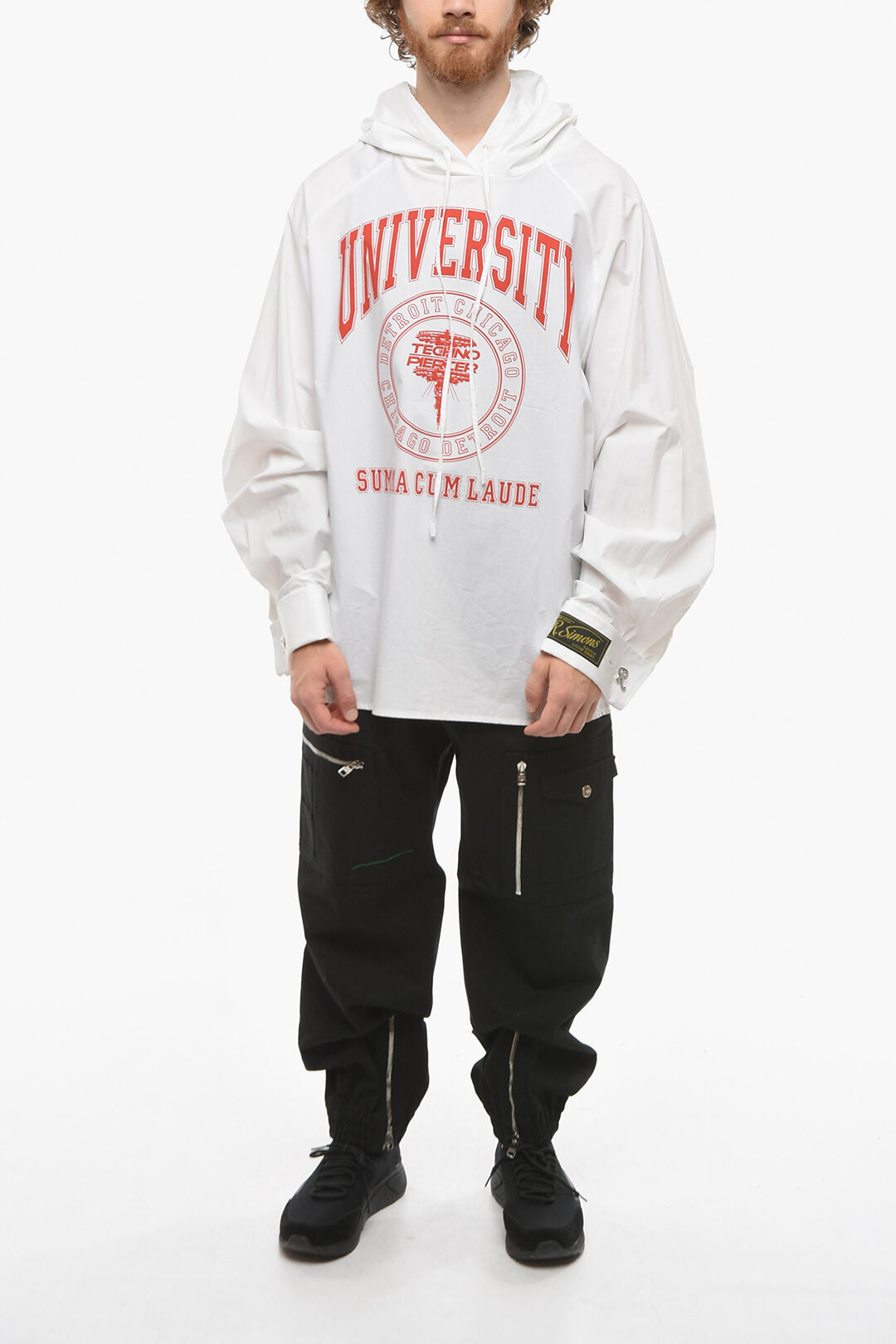 Raf Simons Shirting Fabric UNIVERSITY Sweatshirt with Print