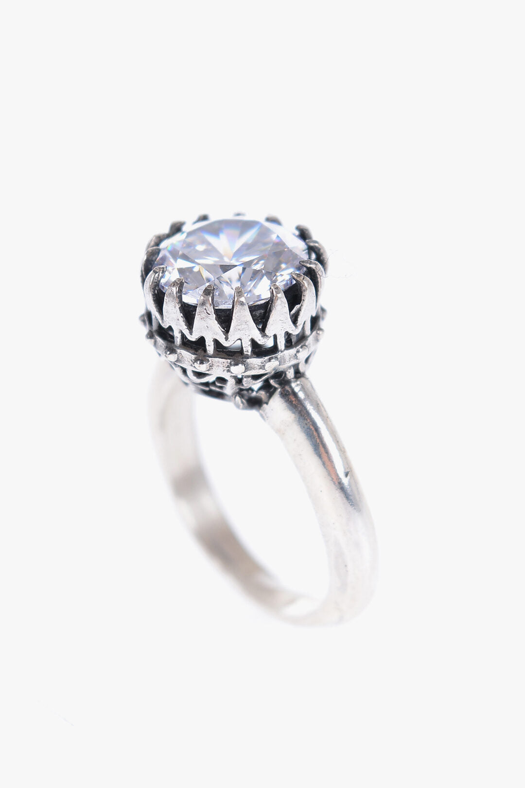 Quinto Ego Silver KING Ring with Zircon