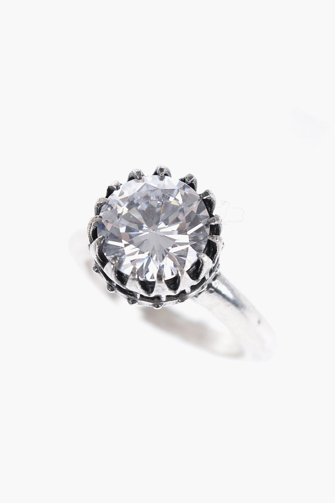 Quinto Ego Silver KING Ring with Zircon