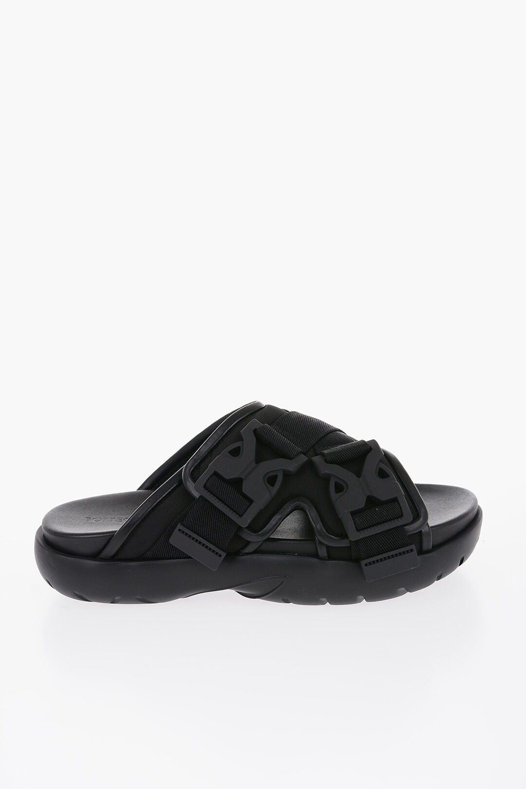 Bottega Veneta SNAP Slides with Leather Detail and Buckle