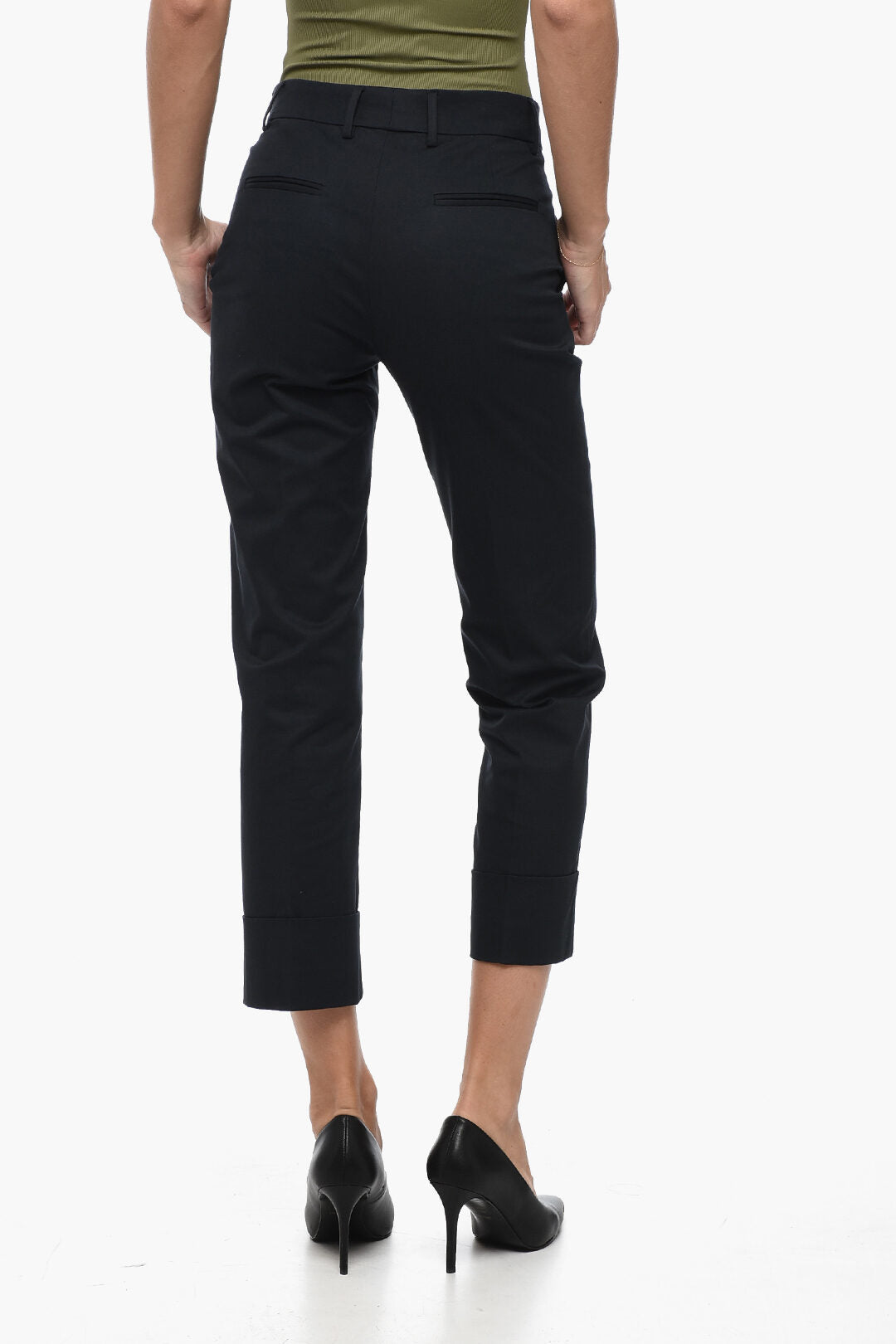 QL2 Stretch Cotton MAURA Pants with Cuffs