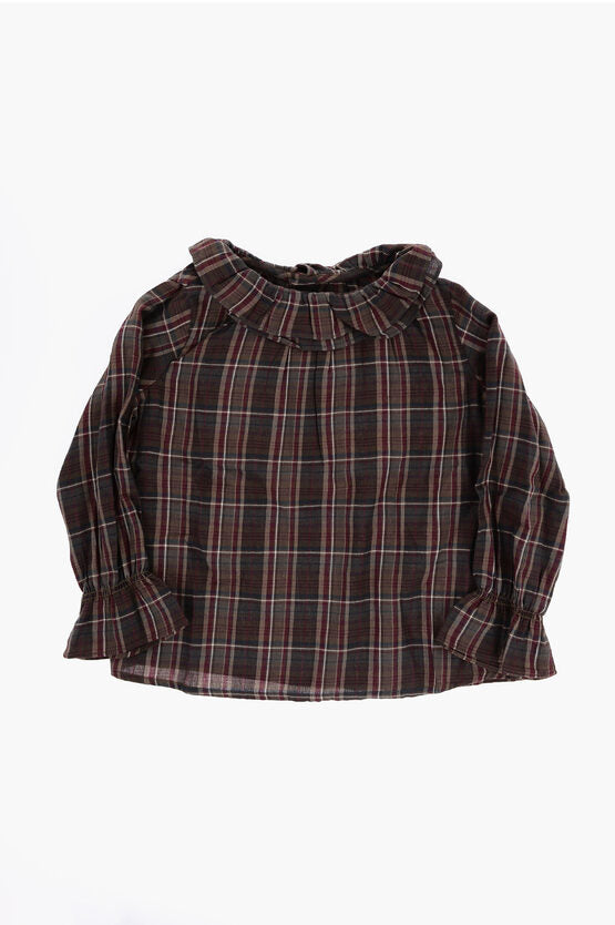 Bonpoint Tartan checked Cotton blouse