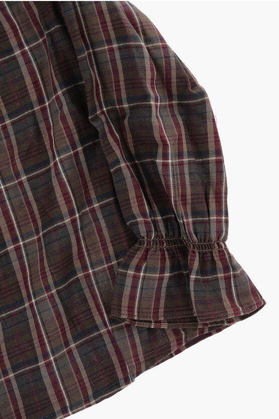 Bonpoint Tartan checked Cotton blouse