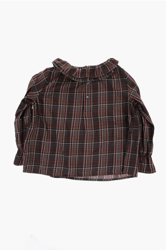 Bonpoint Tartan checked Cotton blouse