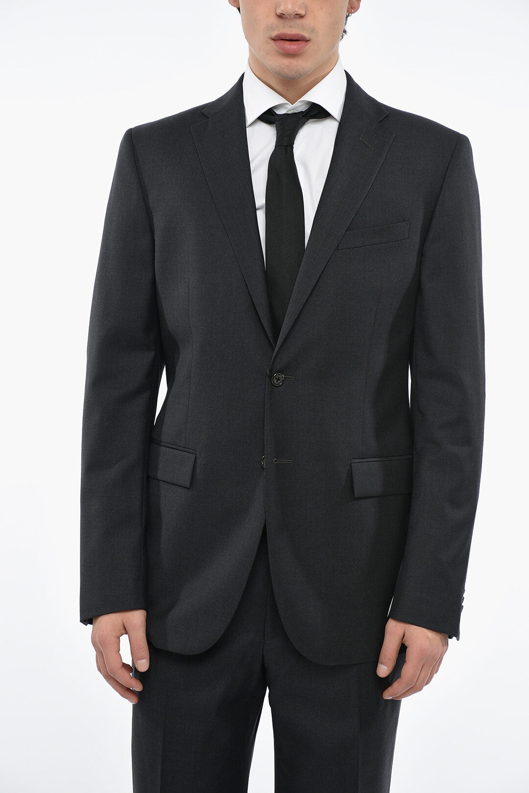 Corneliani TREND Lined Single Breasted Blazer With Flap pockets