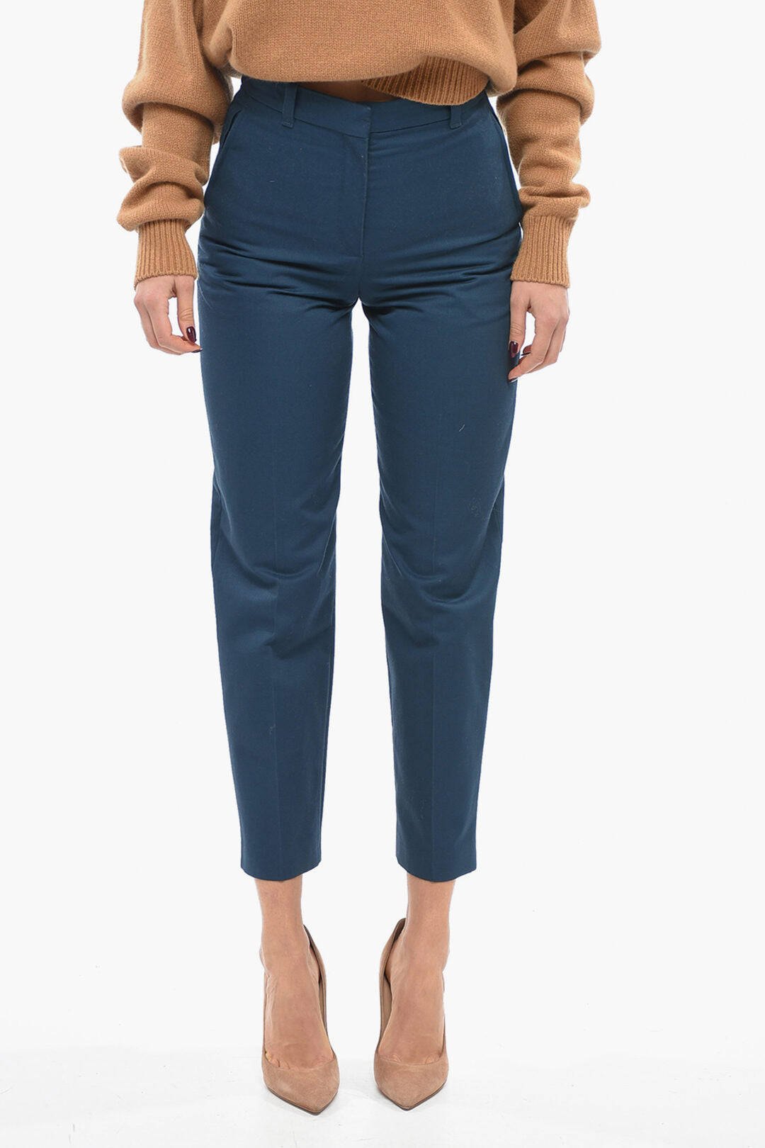 Kenzo Twill Cotton Cropped Fit Pants