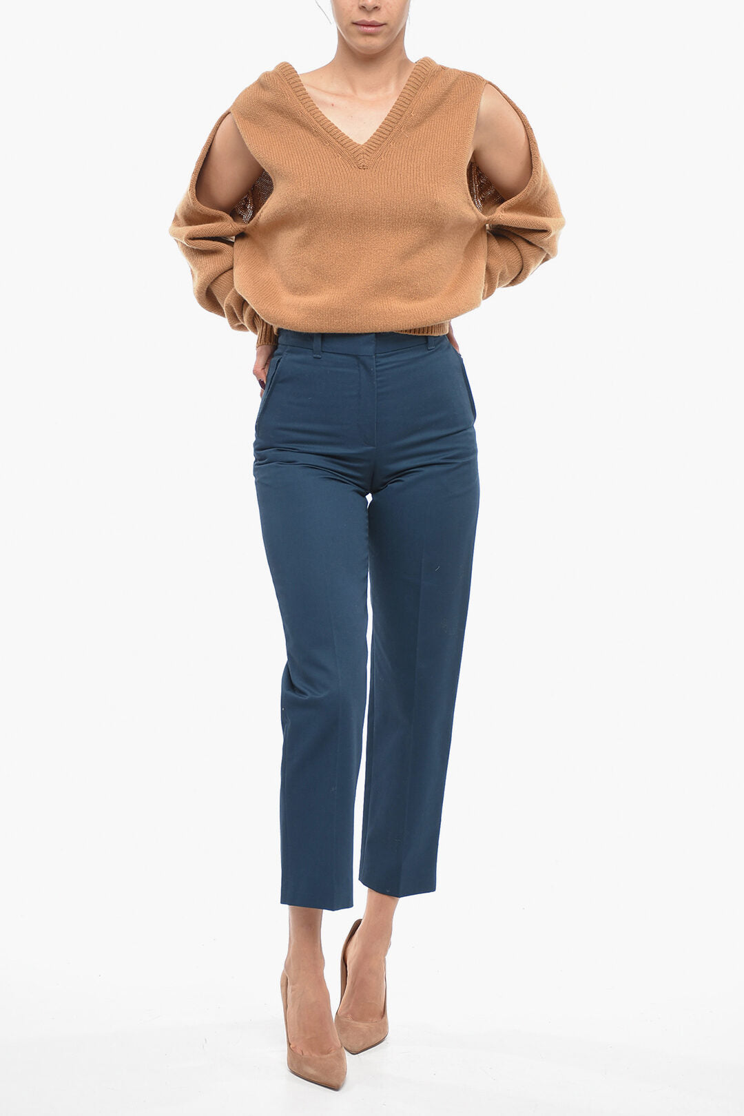 Kenzo Twill Cotton Cropped Fit Pants