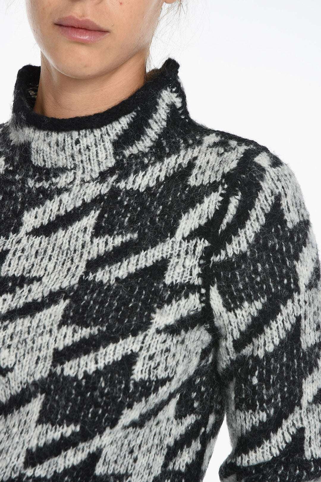 RAG&BONE Two Tone EDITH Mock Neck Sweater