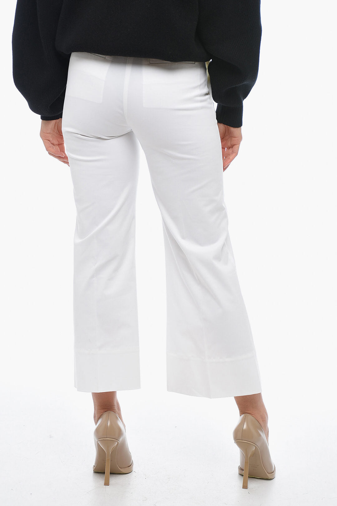 QL2 Wide-Leg MELODY Chinos Pants with Hidden Closure