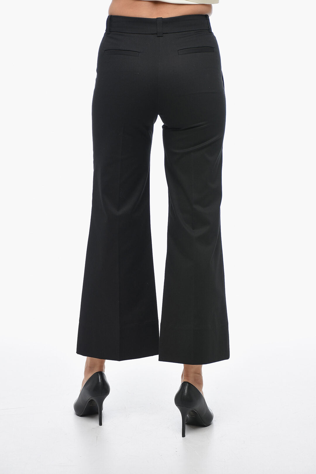 QL2 Wide-Leg MELODY Chinos Pants with Hidden Closure