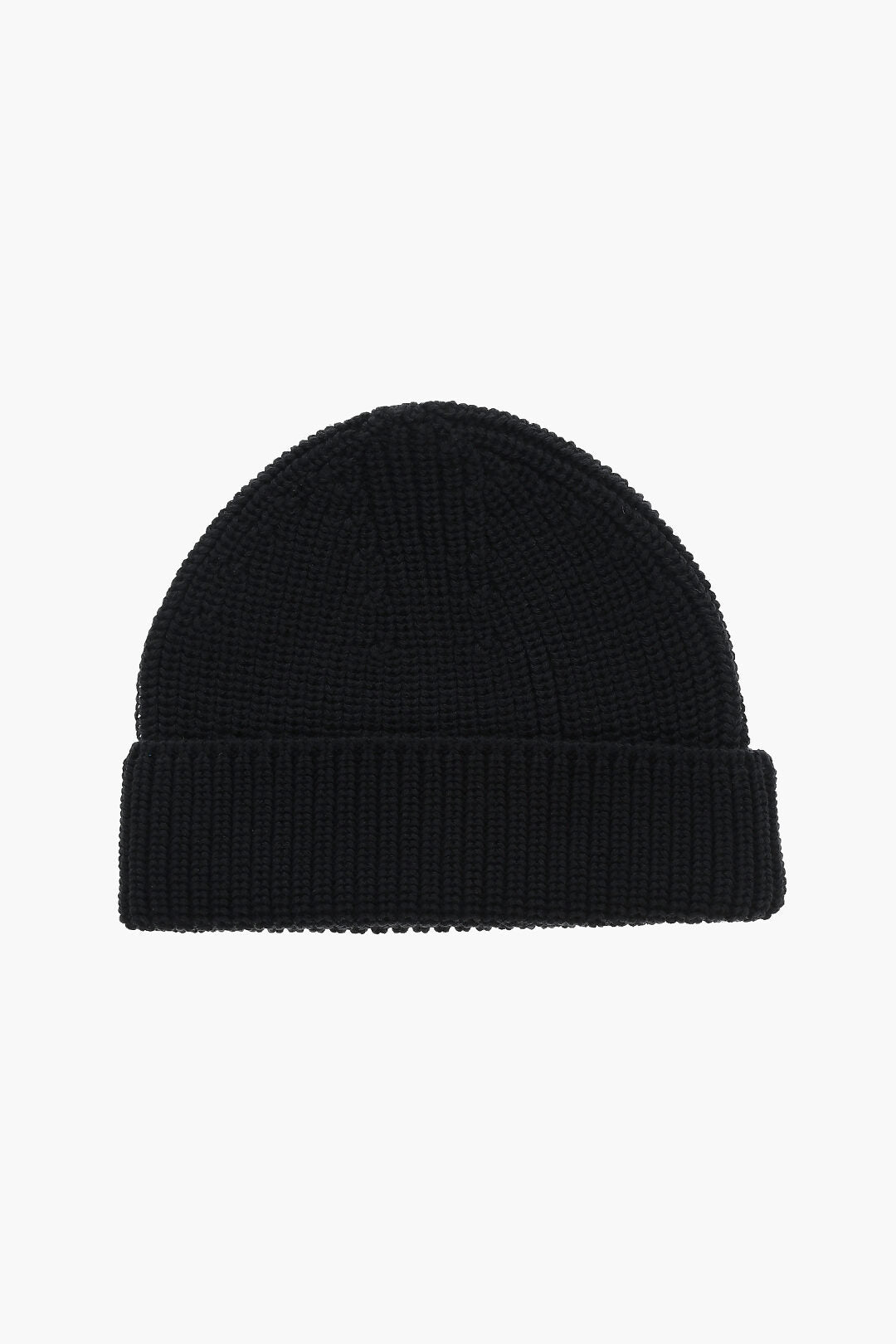 Neil Barrett Wool Blend Beanie with Logo Plaque