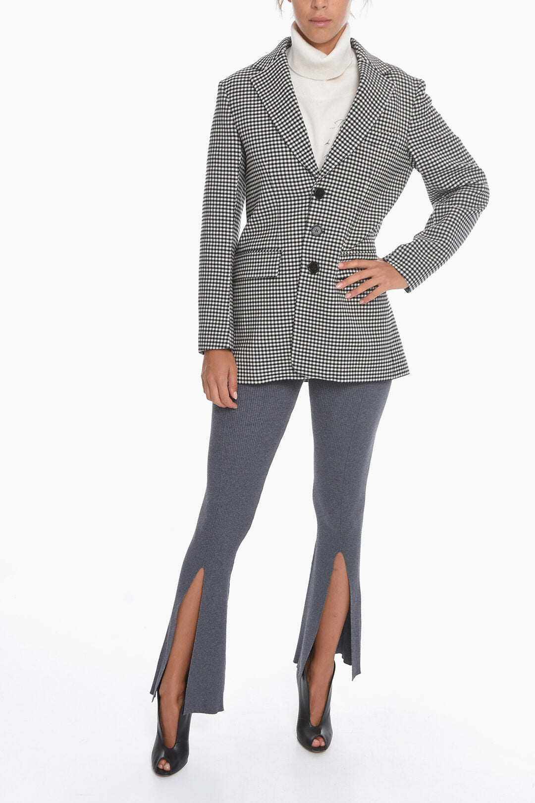 Marni Wool-houndstooth Reversible Blazer